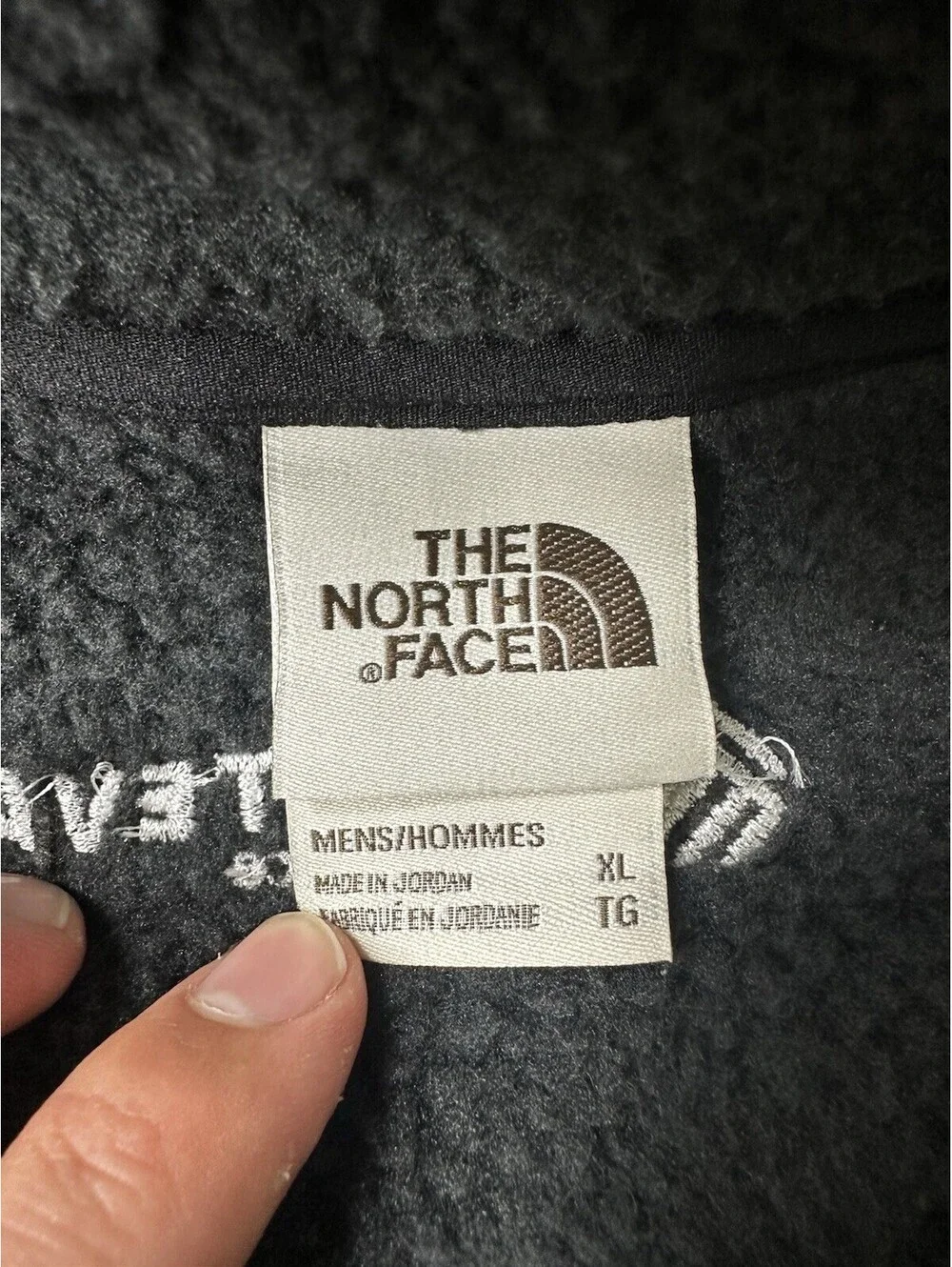 The North Face Mens XL Fleece Vest Black Full Zip Kyber Herbicide Corporate
